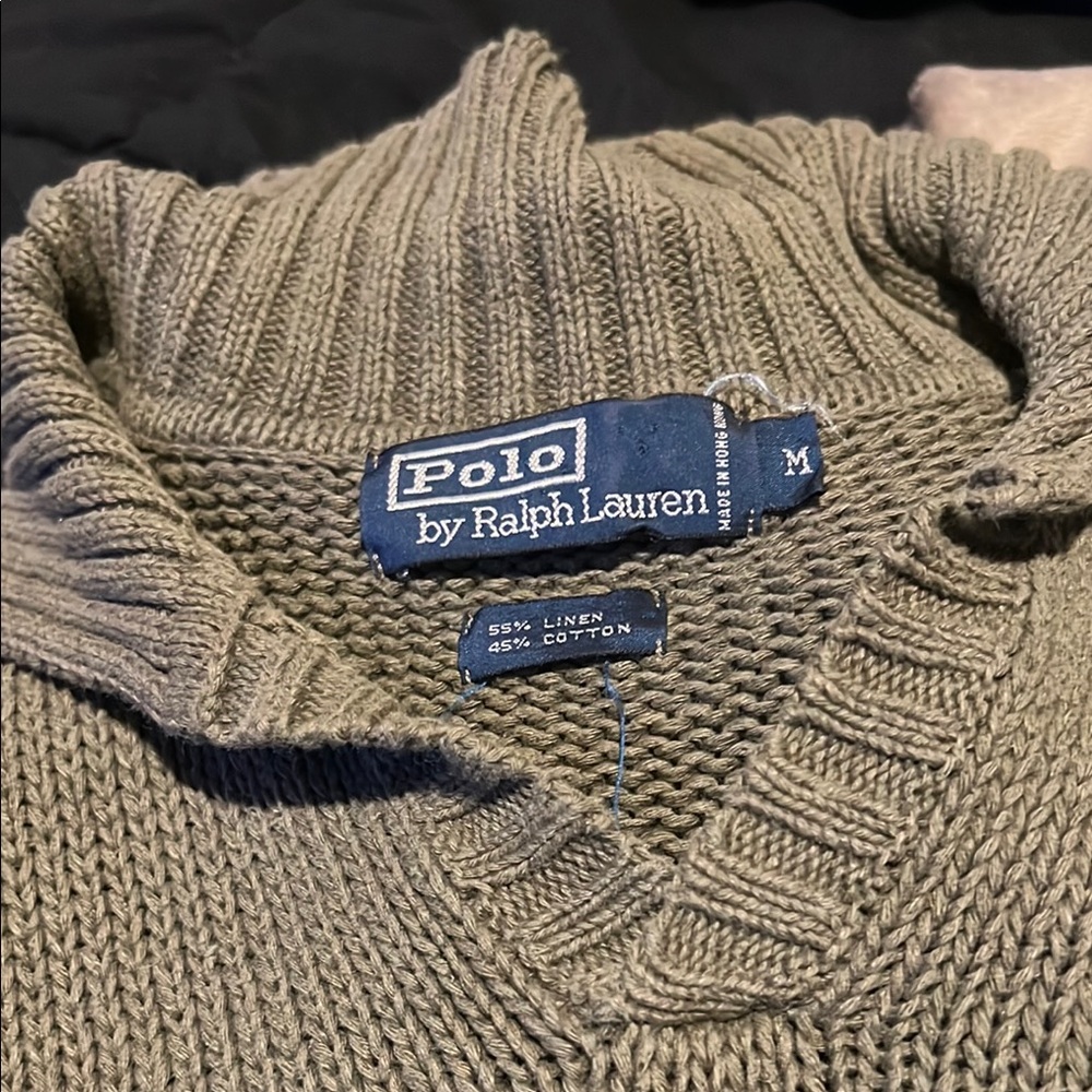 Polo by Ralph Lauren Green Turtleneck Sweater